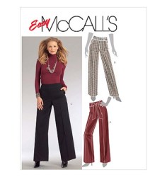 5710 MCCALLS YOKE FLOOR PANTS 2 WIDTHS, SASH PATTERN 14-20; 6-14 UNCUT